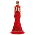 Starzz 2016 nuevo sin mangas con espalda elegante vestido largo rojo formal ST000089-2